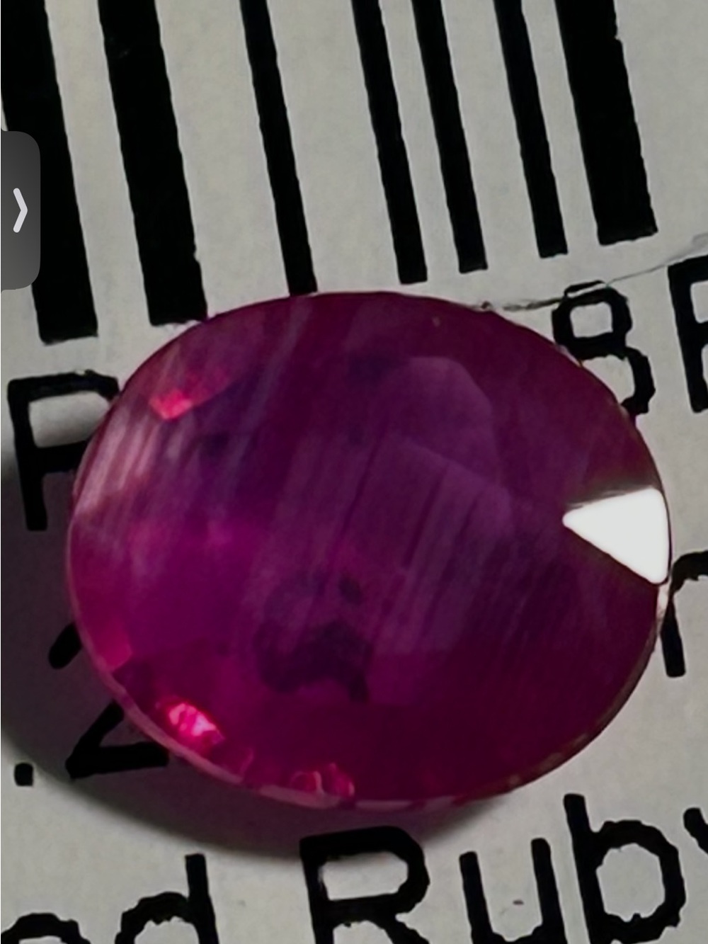 1.20 ct Natural Red Tanzanian Ruby Oval Gemstone